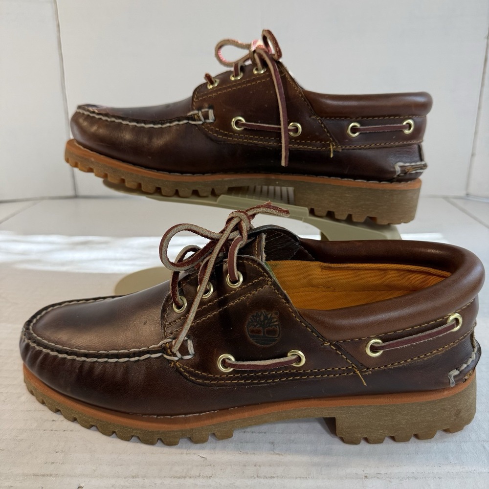 Timberland Brown Leather Boat Shoes